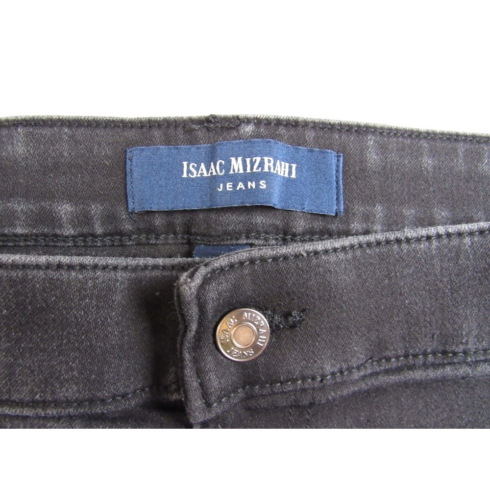 Isaac Mizrahi Jeans Skinny High Rise Black Women's Size M - Picture 6 of 6